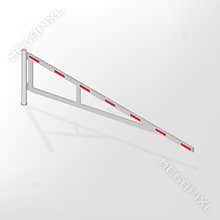 Mechanical barrier isometric, vector illustration.