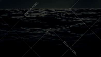 A Sailing Ship in a Middle of a Big Storm