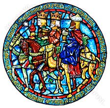 Stained Glass Gifts of the Magi
