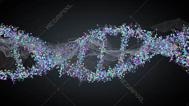Spiral strand of DNA