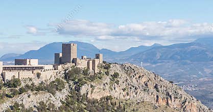 Panoramic view on Saint Catalina`s Castle