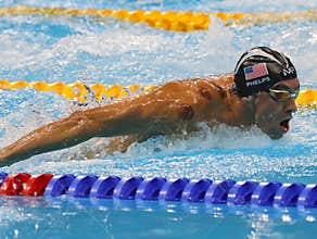 Olympic champion Michael Phelps of United States competes at the Men`s 200m butterfly at Rio 2016 Olympic Games