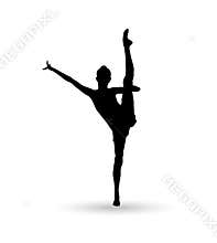 Gymnast girl silhouette dance international world cup competition event olympian festival