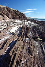 Rocky strata in Hallet Cove