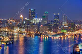 Pittsburgh at night