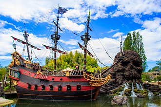 Pirates of the Caribbean Ship at Disneyland Paris.
