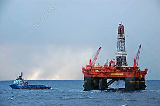 Anchor handling operation in the North Sea