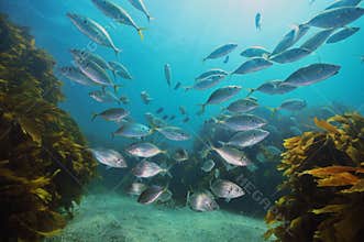 School of New Zealand trevally