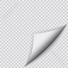 Page curl with shadow.