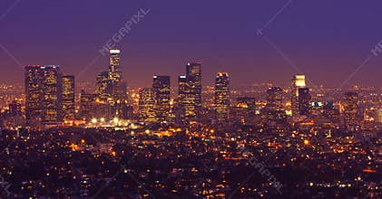 Los Angeles Skyline Panorama