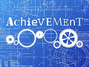 Achievement Blueprint Tech Drawing
