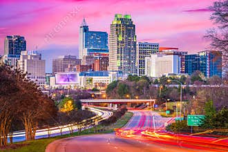Raleigh, North Carolina, USA downtown skyline