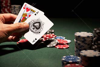 Blackjack hand of cards