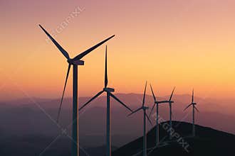 Renewable energy with wind turbines