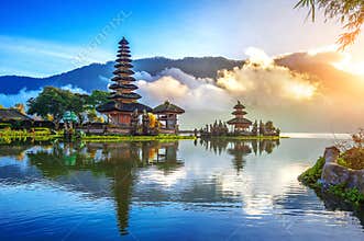 Pura ulun danu bratan temple in Bali.