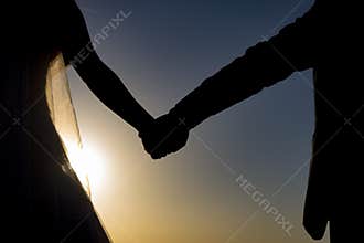 Combined with the hands of love