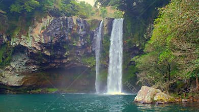Cheonjiyeon falls, Jeju Island, South Korea