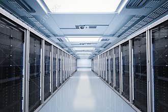 Server room or server computers