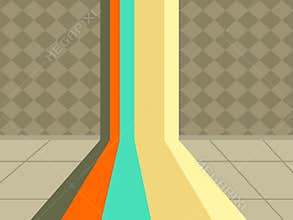 Retro style room