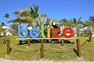 Colorful Belize Sign