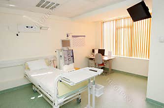 Private hospital room interior