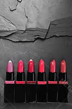 Set of color lipsticks