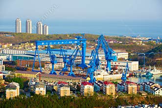 The Dalian dockyard in Lusun port