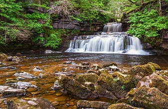 Cotterdale Beck flows over Cotter Force