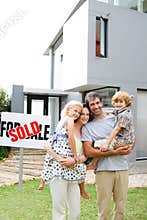 Family buying a house