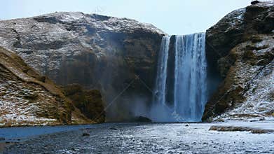 Skogafoss waterfall, Skogar, South Region, Iceland