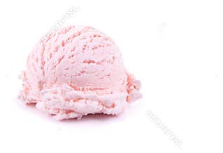 Pink ice cream