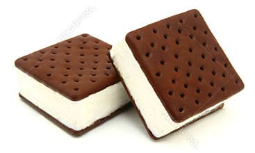 Ice Cream Sandwiches Isolated