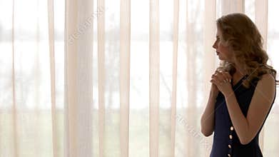 Worried young woman.