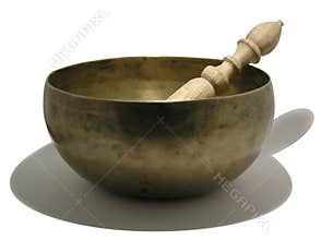 A Buddhist singing bowl