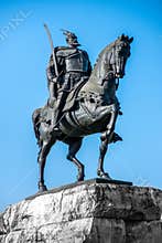 Monument of Skanderbeg in Tirana