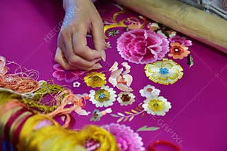 The embroidery