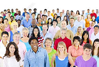 Diversity Community Celebrate Cheering Crowd Concept