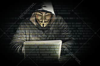 Hacker with mask