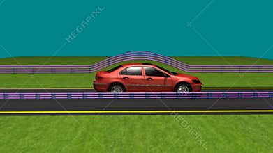 Air friction on moving car