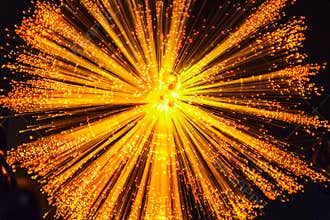 Burst of Yellow-Orange Light