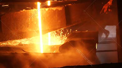 Steel making at the factory