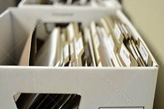 Box of Files Organization Documents
