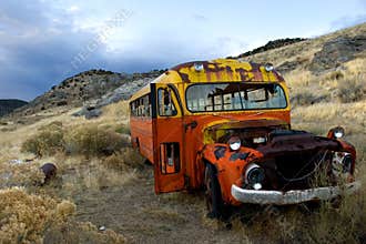 Old rusty bus