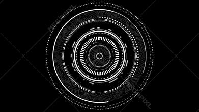 Lens focus interface graphic