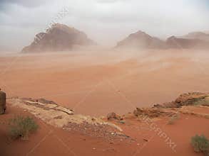 Desert sand storm