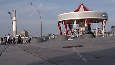 The First Hebrew Carousel in Tel Aviv Port, Israel