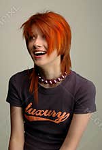 Laughing fanny young girl