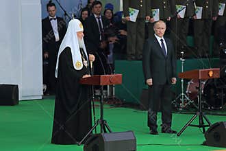 Vladimir Putin and Patriarch Kirill