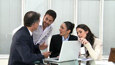 Business teamwork at office
