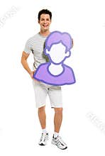 Teenage Boy Confidence Fun Cheerful Concept